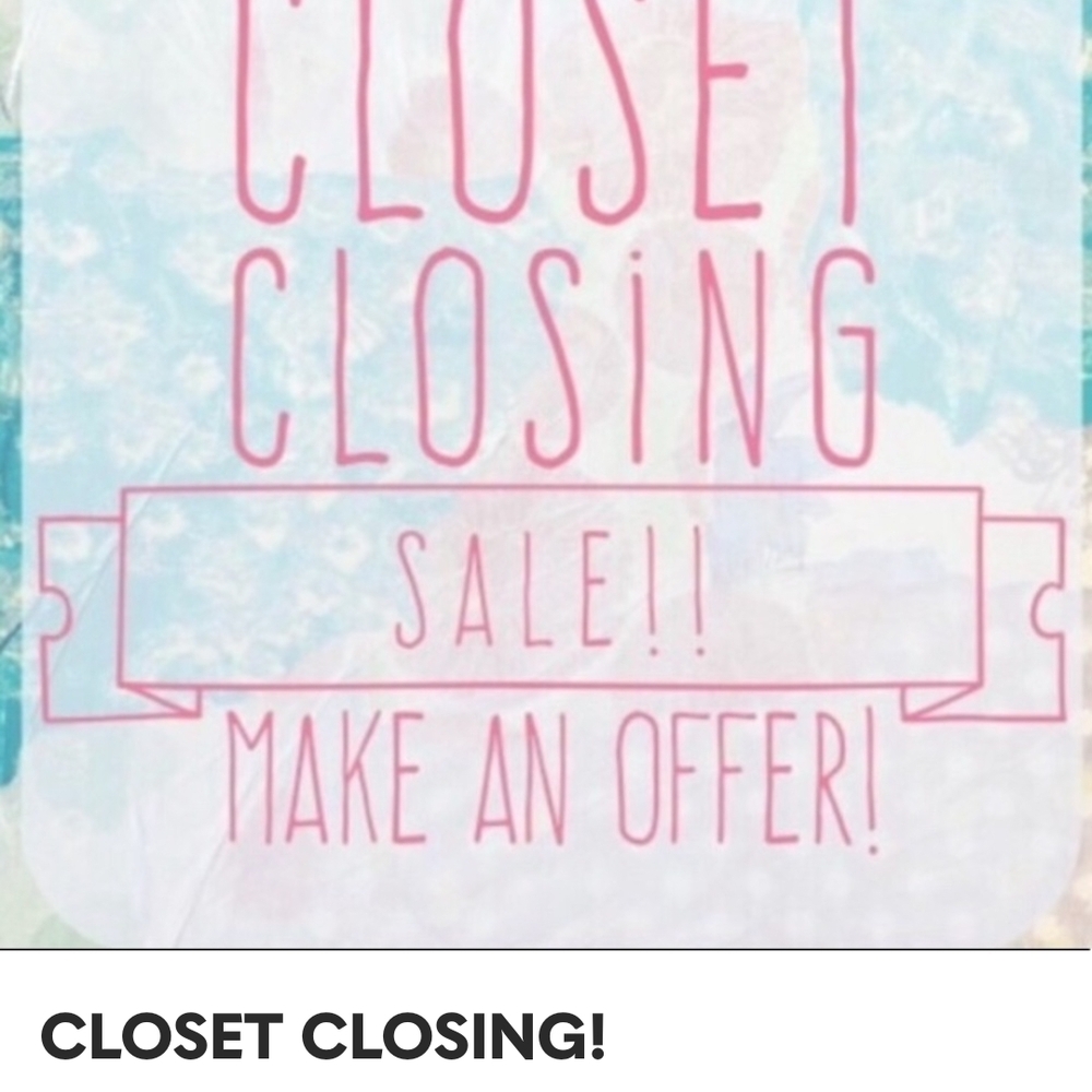 Closet Closing Sale Sign